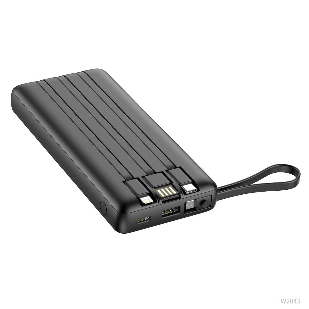 Veger Power Bank 20,000 mAh con Cables Integrados USB-C / Mi