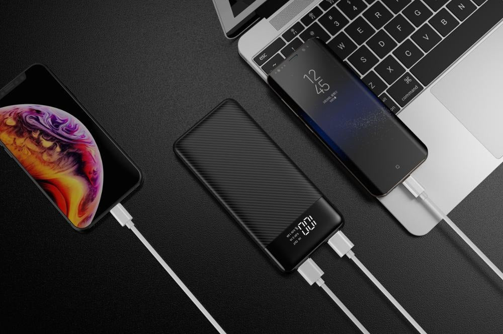 Veger Power Bank 20,000 mAh con Cables Integrados USB-C / Mi