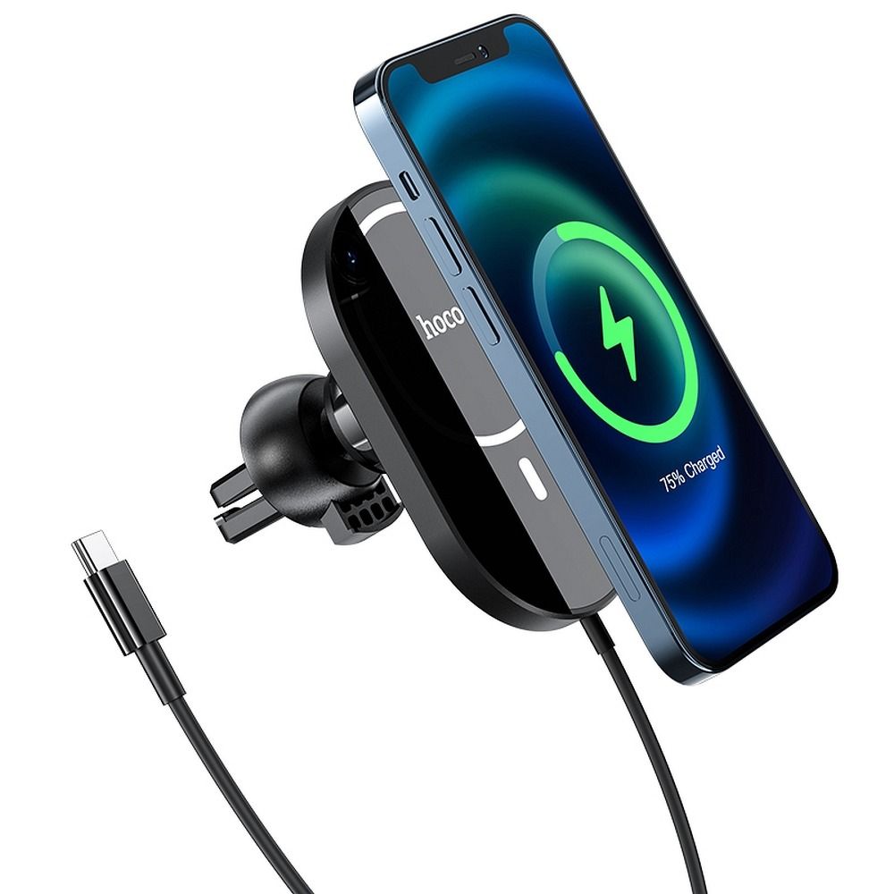 Soporte para teléfono con carga inalámbrica 15W para coche