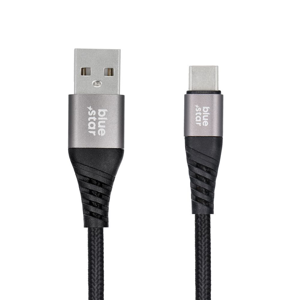 Cable USB-A a USB-C con carga rápida y diseño resistente