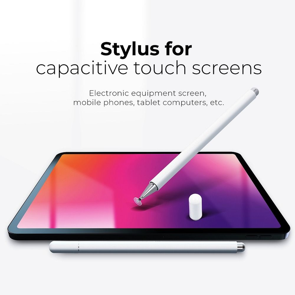 Stylus capacitivo con punta de disco para pantallas táctiles