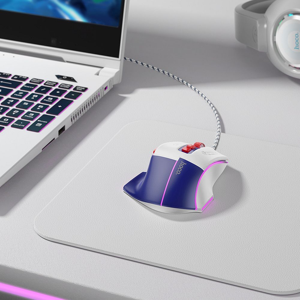 Ratón Gaming Óptico 3600 DPI con Cable USB-A y 7 Botones