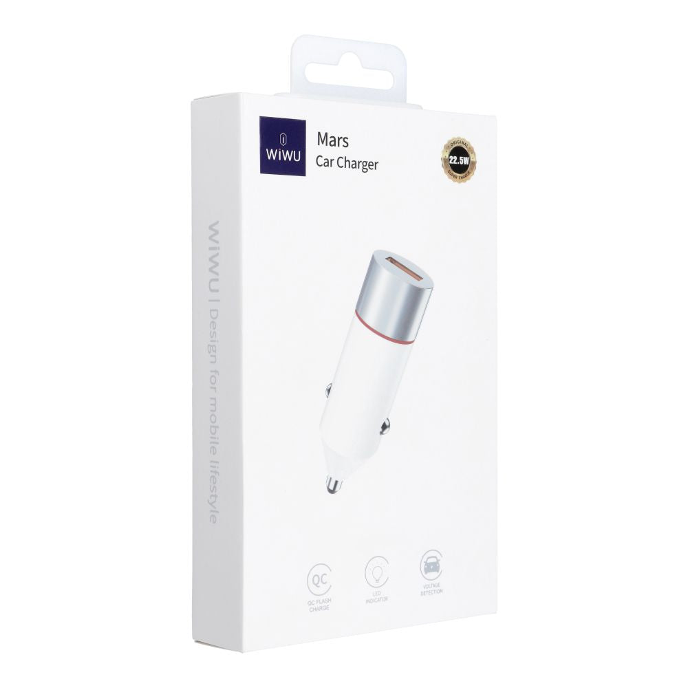 Cargador de Coche 22.5W - USB-A con Carga Rápida QC3.0