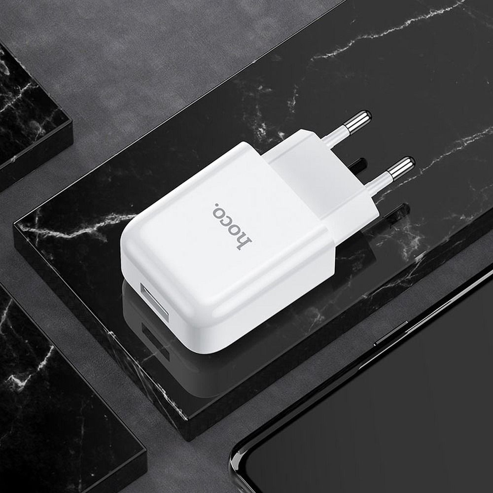 Hoco Cargador de RED USB 2A N2 Vigour Blanco