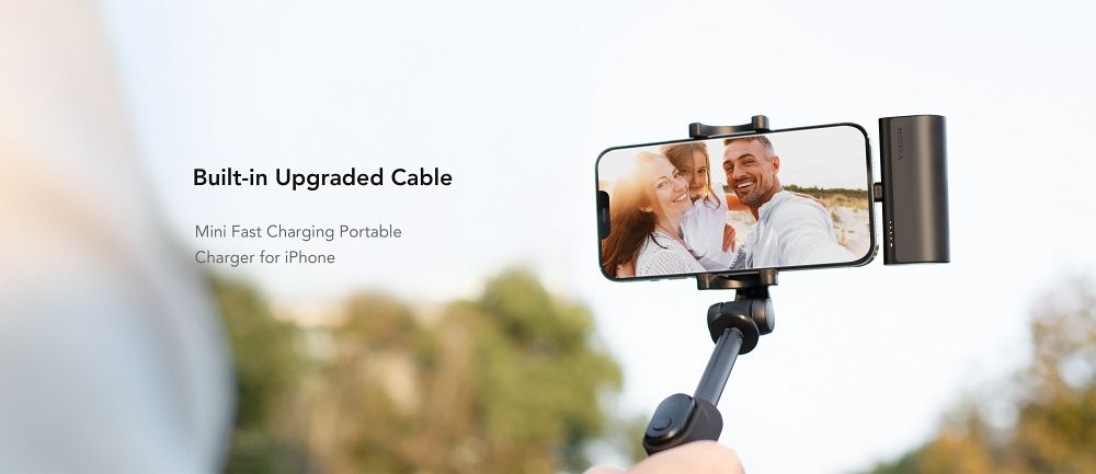 Veger Powerbank 5,000 mAh con conector incorporado Lightning