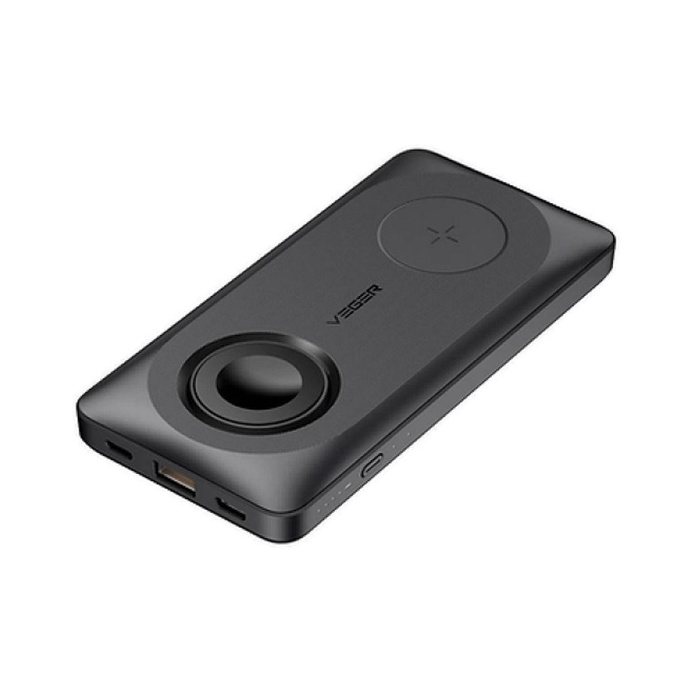 Veger Powerbank 10,000 mAh con cargadores inalámbricos compa